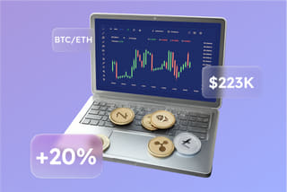 Technology visualization of an AI automated trading system on Thriftivery